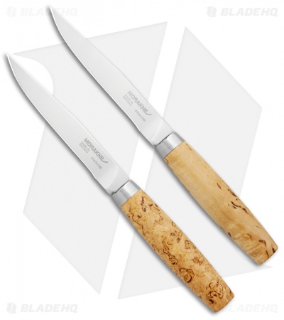 Morakniv Two-Piece Steak Knife Gift Set Birch Wood (4.6" Satin)
