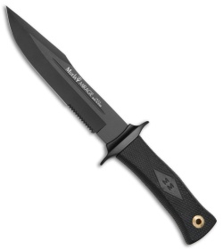 Muela VIPER-11S Gut Hook Fixed Blade, 4.5 Satin Blade, Stag