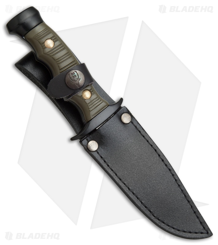 Muela Premium Bowie Fixed Blade Knife OD Green (3.75" Satin)