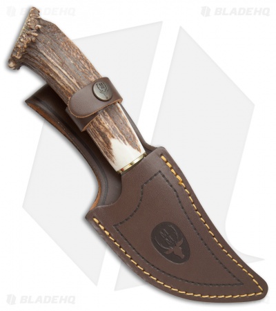 Muela Sabueso Fixed Blade Knife Crown Stag (4.25" Satin)
