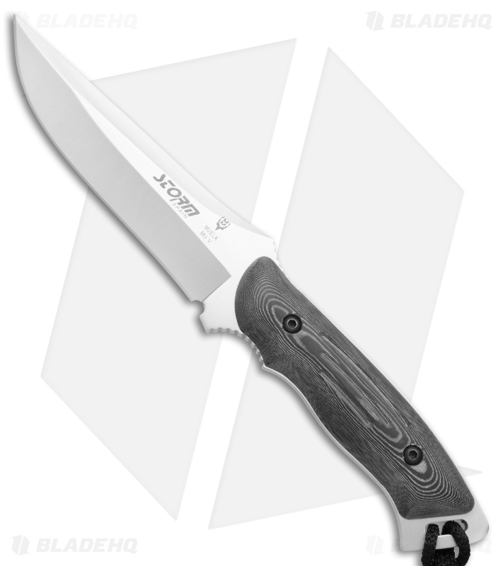 Muela Storm Fixed Blade Knife Black Micarta (5.5" Satin)