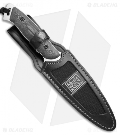 Muela Storm Fixed Blade Knife Black Micarta (5.5" Satin)