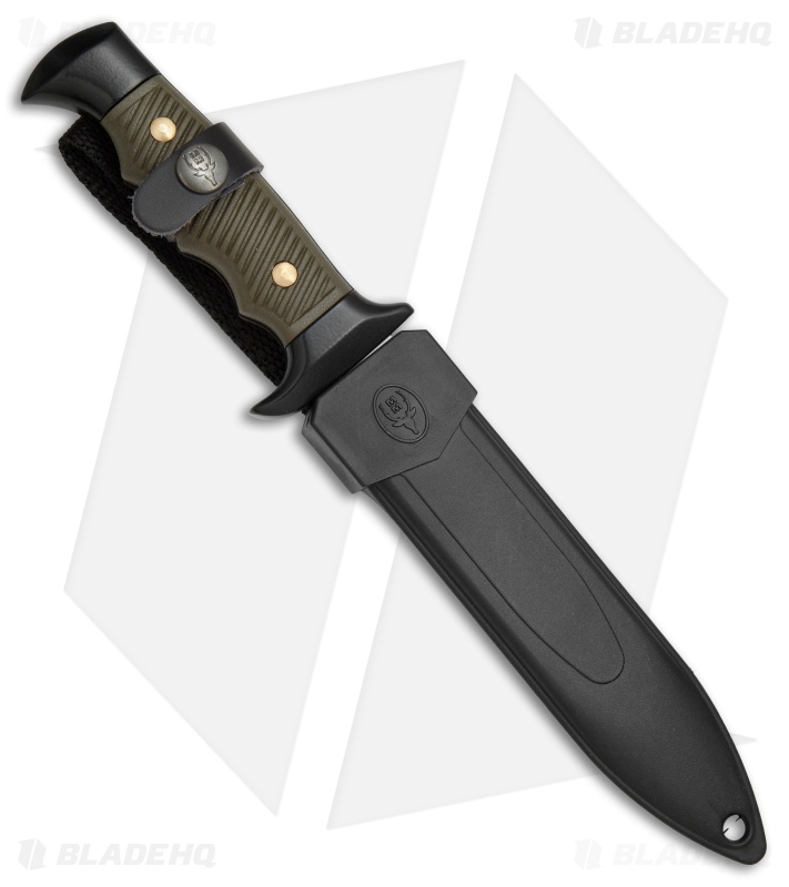 Muela Survival Fixed Blade Knife OD Green (6.25" Satin)