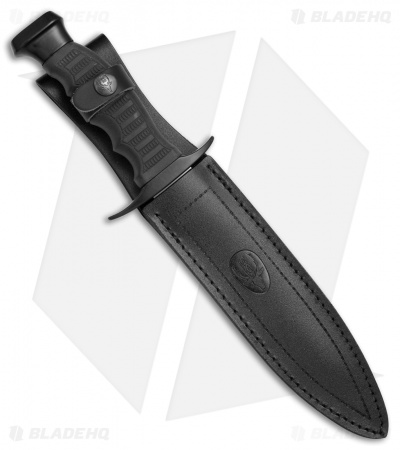 Muela Tactical Fixed Blade Knife Black Rubber (7.5" Satin)