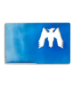 Mummert Knives CC-L Credit Card Knife Anodized Blue Titanium