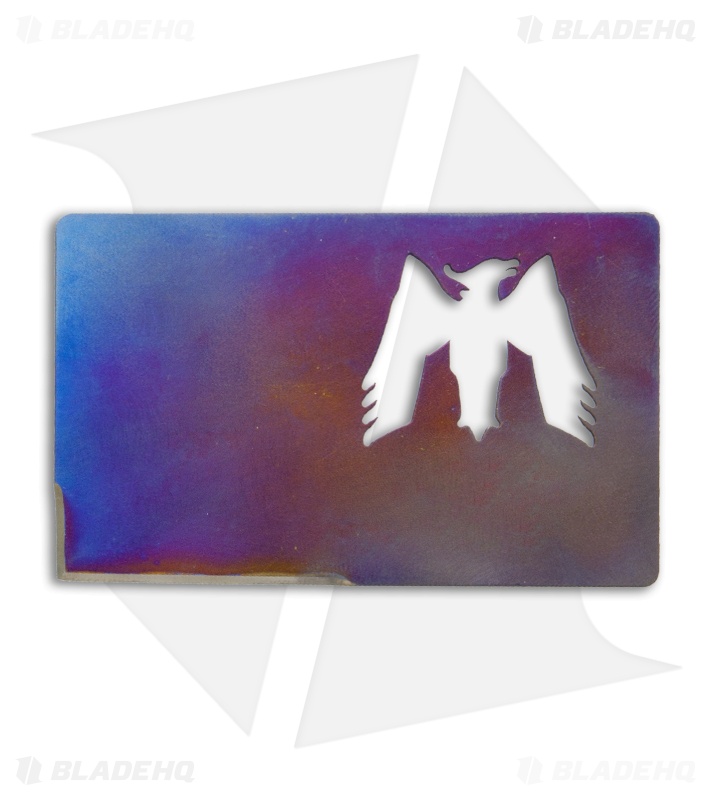 Mummert Knives CC-L Credit Card Knife Flame Colored Titanium
