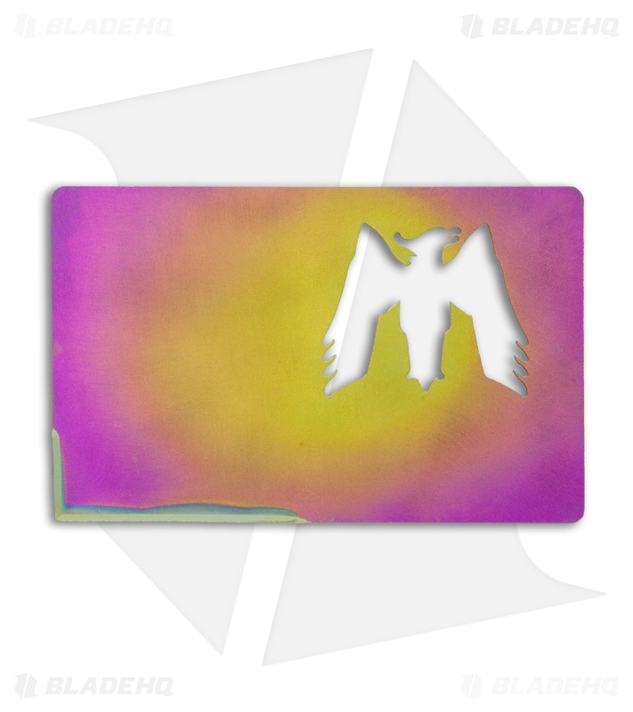 Mummert Knives CC-L Credit Card Knife Mardi Gras Anodized Titanium