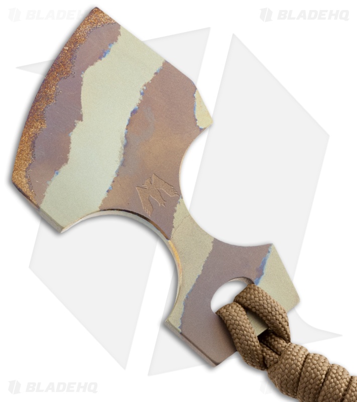 Mummert Knives SPUNK Neck Knife Titanium (1.625" Tiger Stripe)