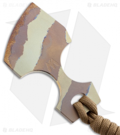 Mummert Knives SPUNK Neck Knife Titanium (1.625" Tiger Stripe)