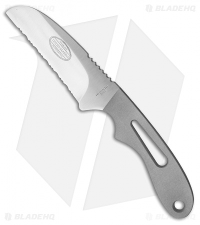 Myerchin Safety Dive Fixed Blade Knife Stainless Steel (3.5" Satin Serr)