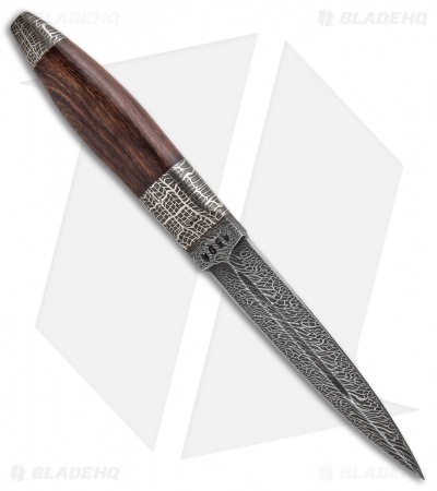 Olamic Cutlery Dagger Fixed Blade Knife Ironwood (5.375" San Mai)  