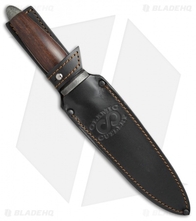 Olamic Cutlery Dagger Fixed Blade Knife Ironwood (6.625" Ubari Damascus) #4130