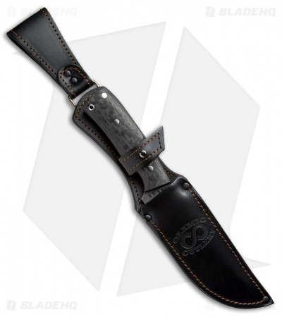 Olamic Cutlery Persian XL Fixed Blade Knife Carbon Fiber (5.75" Damascus) 4135