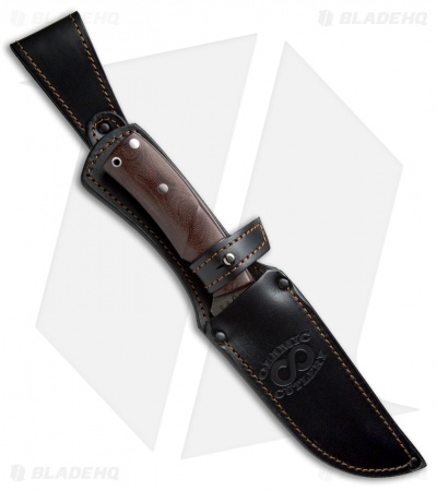 Olamic Cutlery Persian XL Fixed Blade Knife Maroon Micarta (5.75" Damascus) 4088