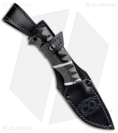 Olamic Cutlery Skinner Fixed Blade Knife Carbon Fiber/G-10  (3.3" Damascus)  