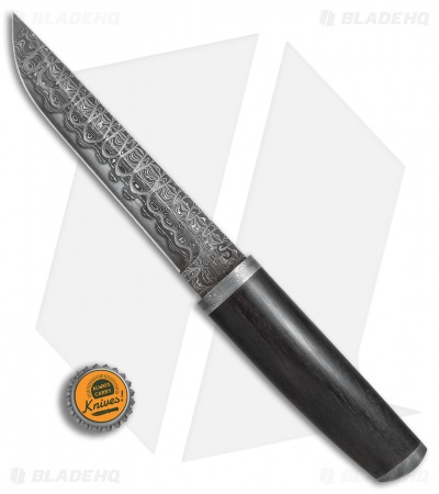 Olamic Cutlery Tanto Fixed Blade Knife Hornwood (6.25" HCVD San Mai)  