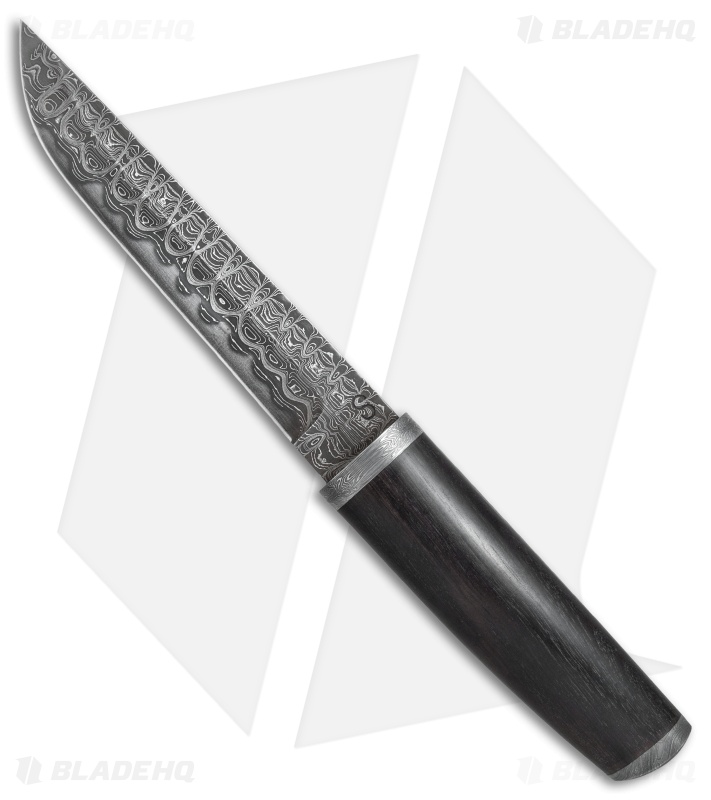 Olamic Cutlery Tanto Fixed Blade Knife Hornwood (6.25" HCVD San Mai)  