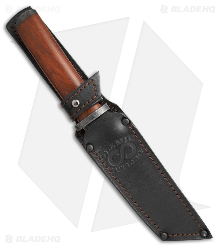 Olamic Cutlery Tanto Fixed Blade Knife Ironwood (6.25" San Mai) #4259