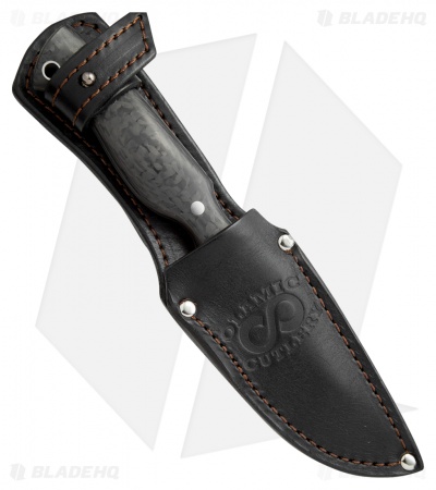 Olamic Cutlery Voykar Compact Fixed Blade Knife CF (4.25" Damascus) #4357