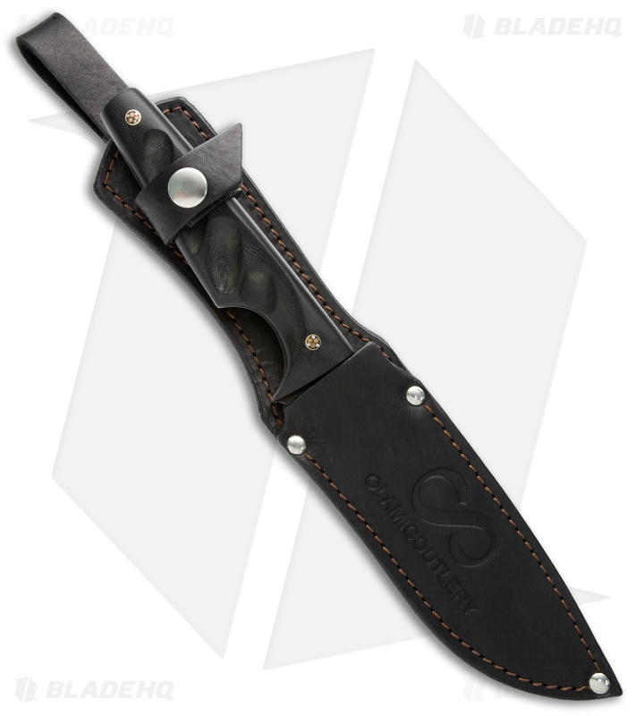 Olamic Cutlery Experimental Design Fixed Blade Black G-10 (5.25" Damascus) 535