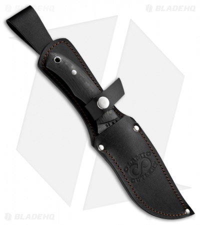 Olamic Cutlery RN45 Fixed Blade Knife Carbon Fiber (5" Damascus) 1685