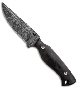 Olamic Cutlery Voykar Compact Fixed Blade Knife (4.25" Damascus) 1588