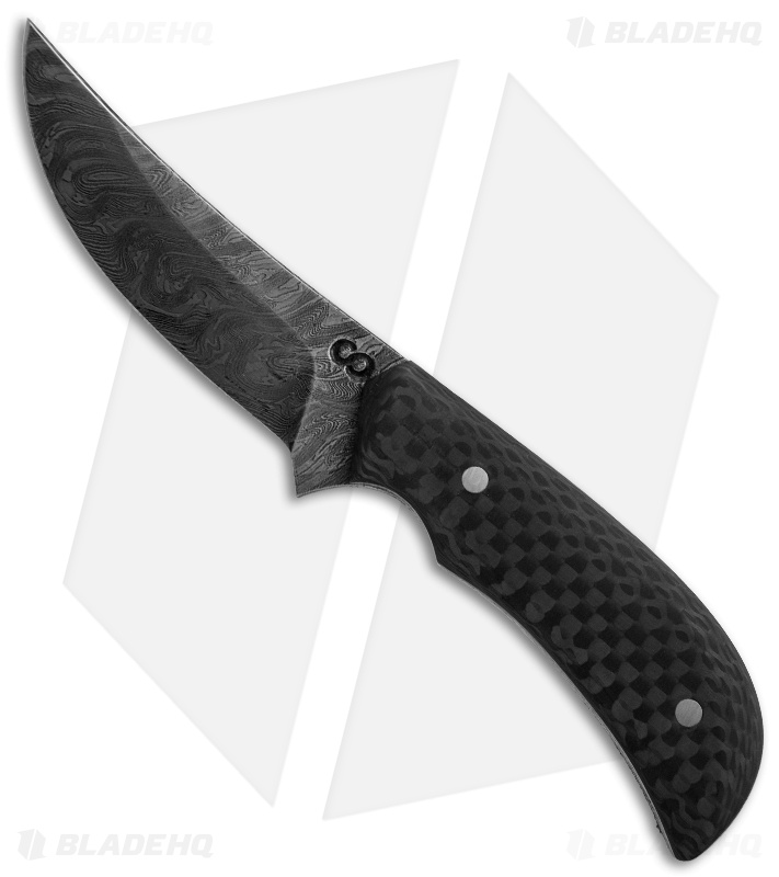 Olamic Cutlery Persian Neck Knife Carbon Fiber (2.5" Damascus)