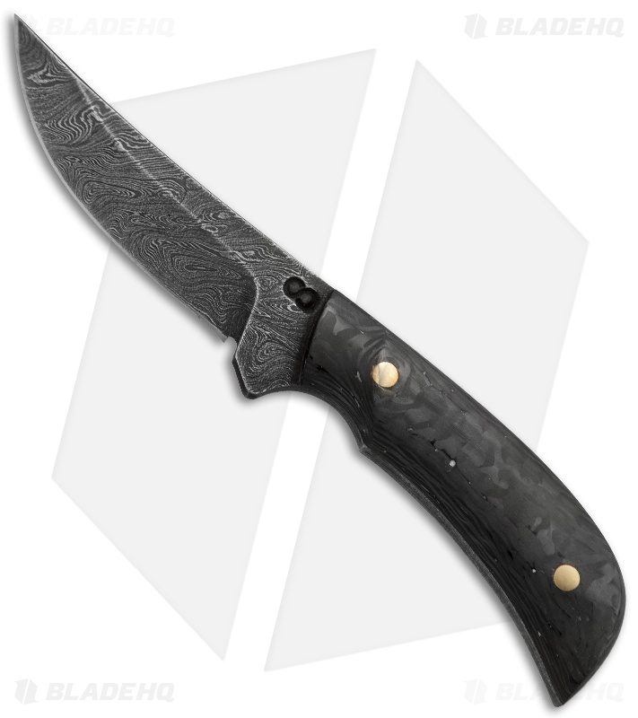 Olamic Cutlery Persian Neck Knife CF/G10 Handle (2.5" Damascus)