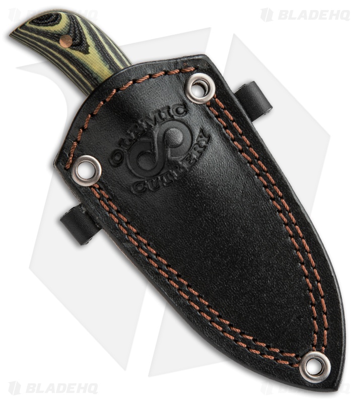 Olamic Cutlery Persian Neck Knife CF/G10 Handle (2.5" Damascus)