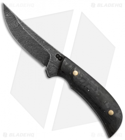 Olamic Cutlery Persian Neck Knife CF/G10 Handle (2.5" Damascus)