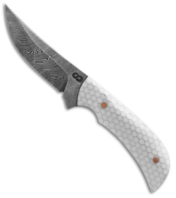 Olamic Cutlery Persian Neck Knife White C-Tek (2.5" Damascus)