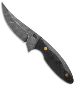 Olamic Cutlery Persian Neck Knife Carbon Fiber (2.5" Damascus)