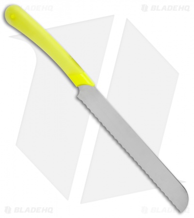 Ontario Chromatics 7.8" Bread Kitchen Knife Yellow Molded Plastic 3520