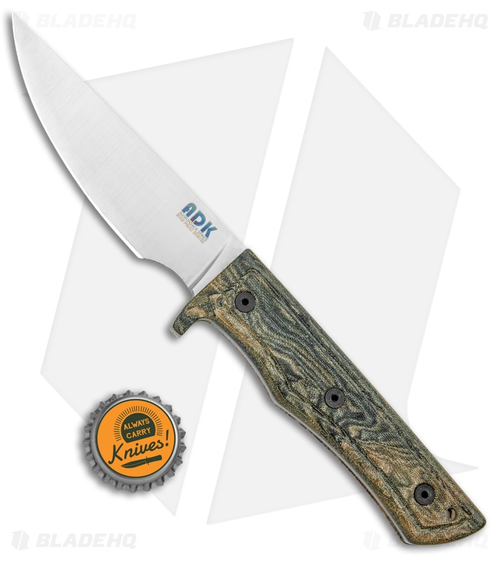 Ontario High Peaks Hunter Fixed Blade Knife Green Micarta (4.4