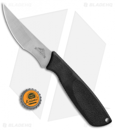 Ontario Hunt Plus Caper Fixed Blade Knife Black Rubber (4" Satin) 9718 OKC