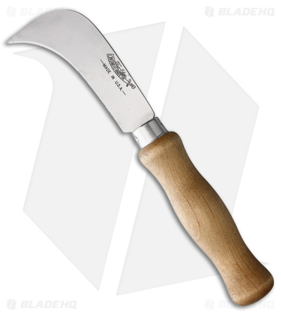 Ontario Linoleum Fixed Blade Knife Wood (3.5" Satin) 4200