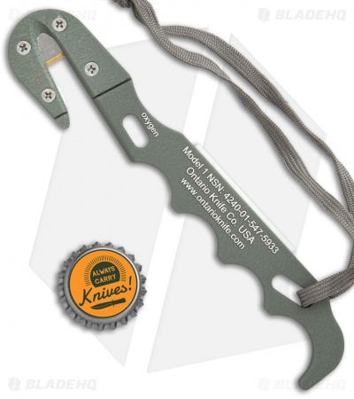 Ontario Model 1 Rescue Hook Strap Cutter Foliage - Blade HQ