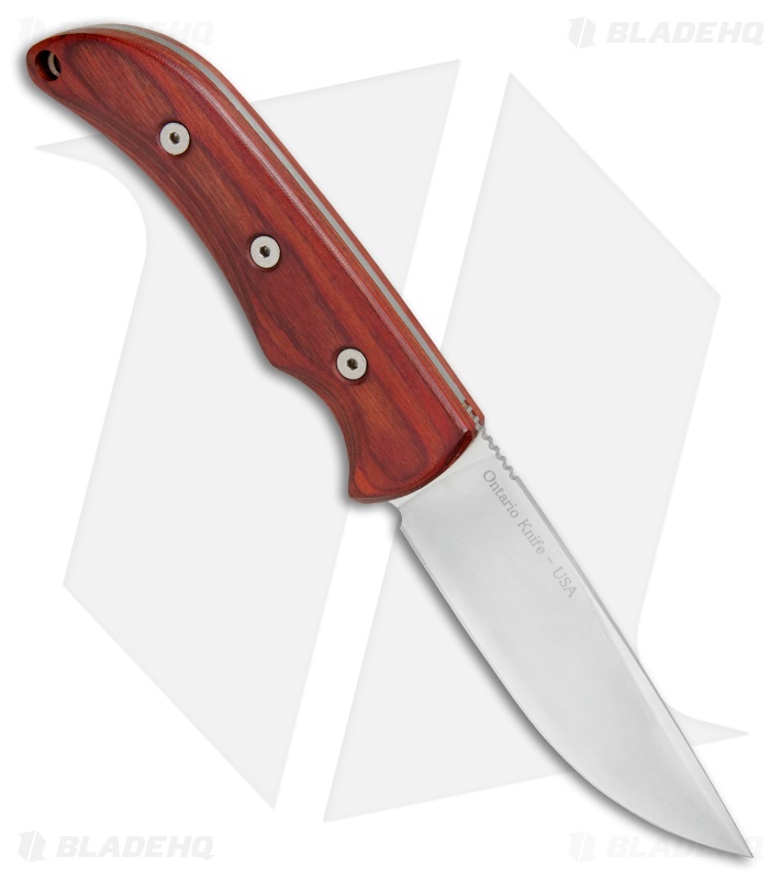 Ontario Robeson Heirloom Drop Point Fixed Blade Knife Wood (4.2" Satin) 8700 OKC