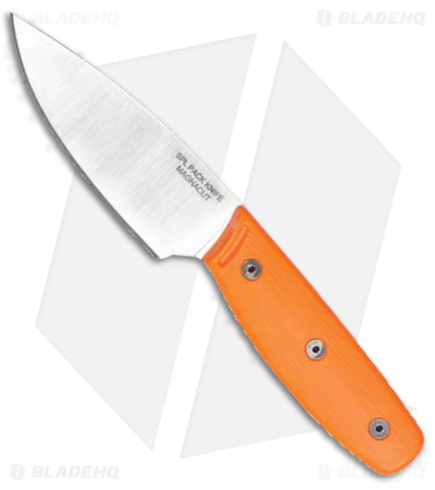 Ontario SPL Pack Knife Fixed Blade G-10 Orange  (3.9" Satin) 