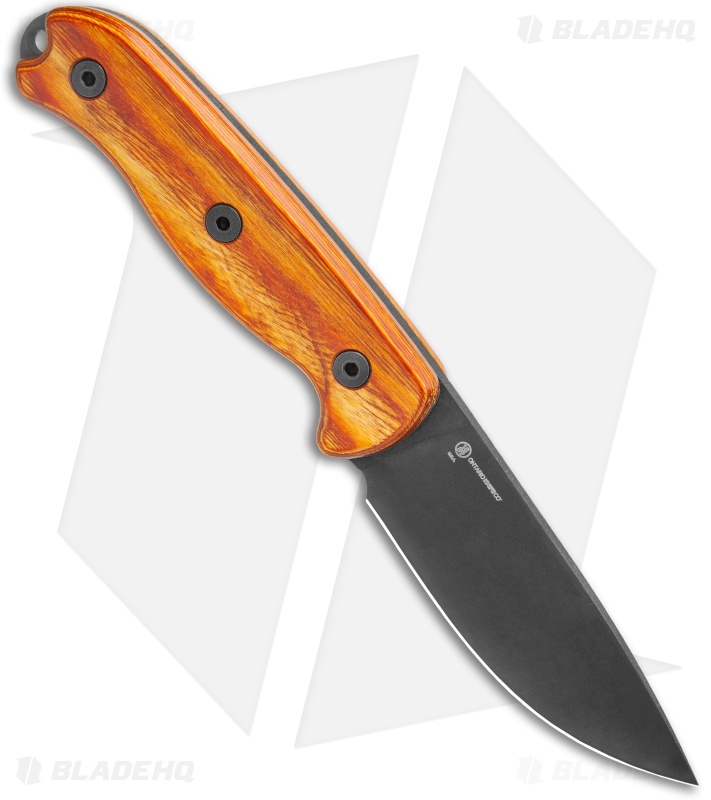Ontario TAK 2 Fixed Blade Knife Hardwood w/ Leather Sheath (4.4
