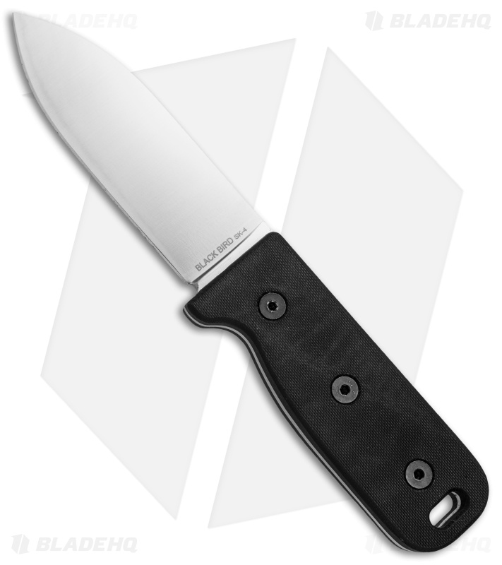 Ontario OKC Black Bird SK-4 Fixed Blade Knife Black G-10 (4" Satin)