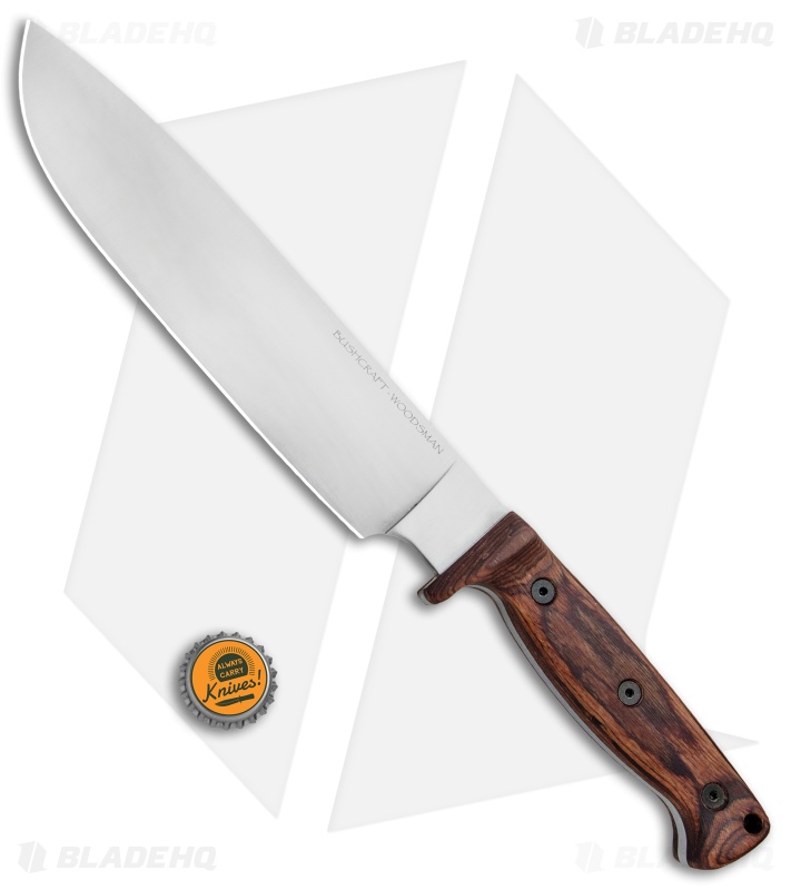 Ontario OKC Bushcraft Woodsman Fixed Blade w/ Nylon Sheath (9.5" Satin) 8697