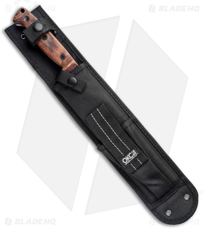 Ontario OKC Bushcraft Woodsman Fixed Blade w/ Nylon Sheath (9.5" Satin) 8697