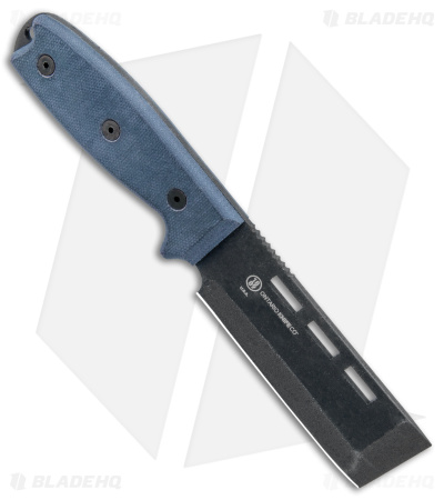 Ontario OKC RAT-3 Gobar Fixed Blade Knife Black Micarta (3.5" Black) 8660