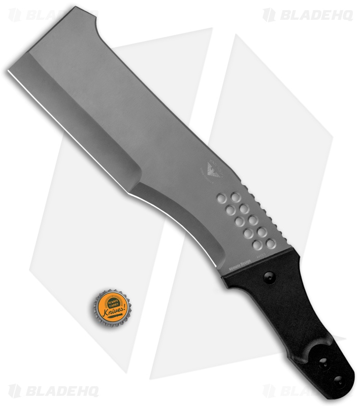 Paragon Chopper Fixed Blade Machete Knife Black Polymer (9.75" Gray)