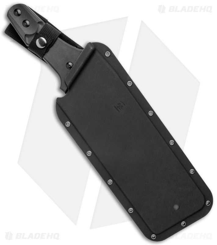 Paragon Chopper Fixed Blade Machete Knife Black Polymer (9.75" Gray)