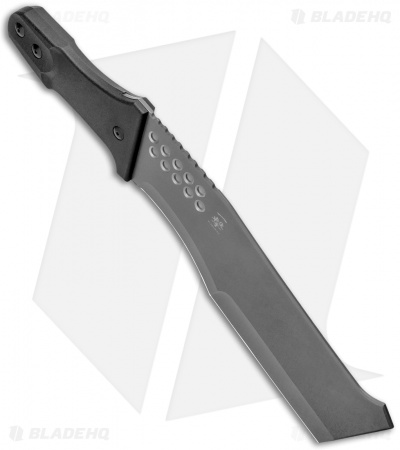 Paragon Chopper Fixed Blade Machete Knife Black Polymer (9.75" Gray)