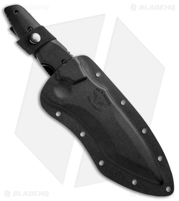 Paragon Warlord Fixed Blade Knife Black G-10 (7.5" Black) 