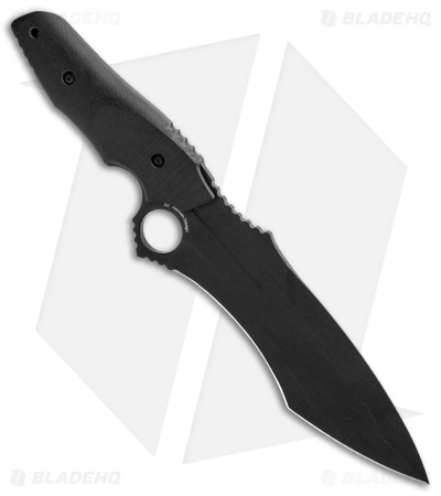 Paragon Warlord Fixed Blade Knife Black G-10 (7.5" Black) 