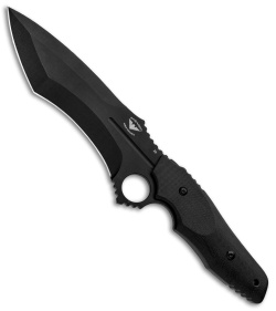 Paragon Warlord Fixed Blade Knife Black G-10 (7.5" Black) 